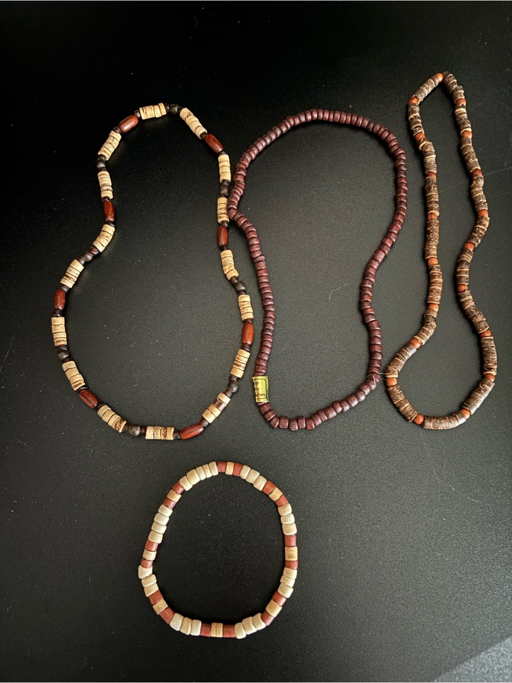 3 necklace and bracelet set Made in Philippines